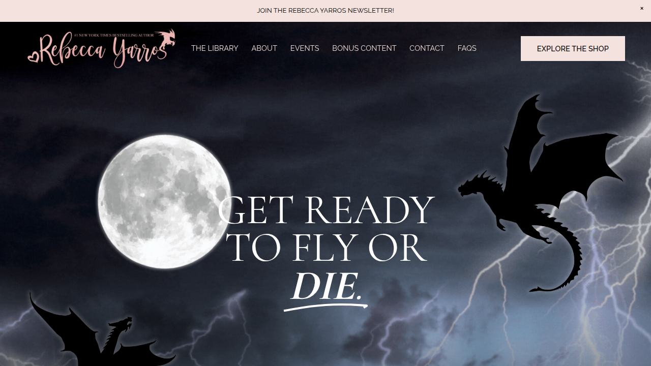 The official website of Rebecca Yarros provides a comprehensive library for readers to explore her full catalog, from her popular fantasy series to her engaging romance novels.