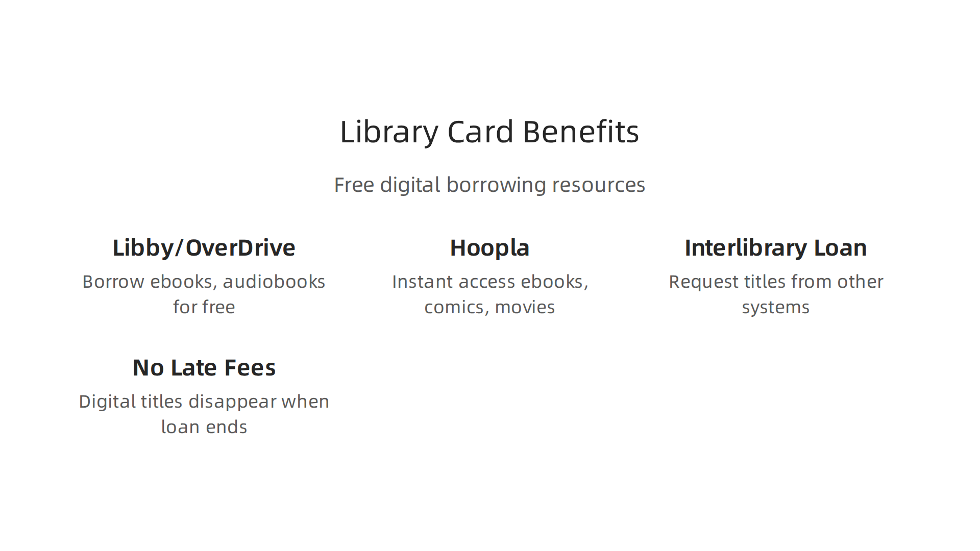 Discover the extensive digital resources available through a library card, offering free access to ebooks and more.